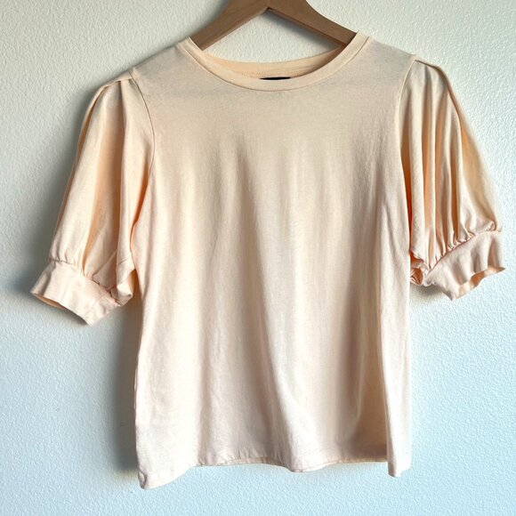 Peach Blouse with Cute Sleeves - Picture 1 of 3